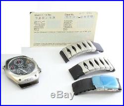 Seiko SLQ003 J1 Rare Kinetic 9T82 Multi-Dial Men's Chronograph Analog Watch