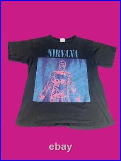 Sof Tee 1992 RARE Vintage Nirvana Silver T shirt