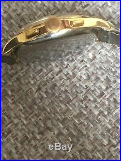 Stunning Rare Pre Heuer Leonidas Landeron 248 Gold Capped Chronograph Watch