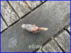 Superb Rare Antique Vintage Cold Painted Bronze Mallard Duck Ornament