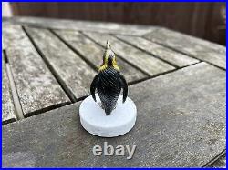 Superb Rare Antique Vintage Cold Painted Bronze Penguin Ornament