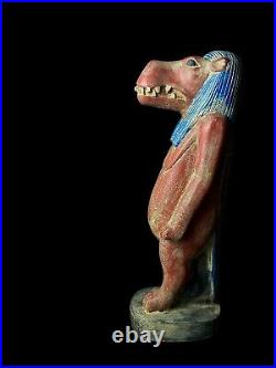 Taweret Goddess Ammit the Devourer, Egyptian Mythology Rare Antique B. C Art