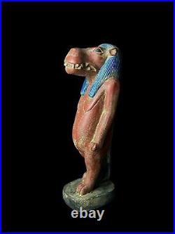 Taweret Goddess Ammit the Devourer, Egyptian Mythology Rare Antique B. C Art