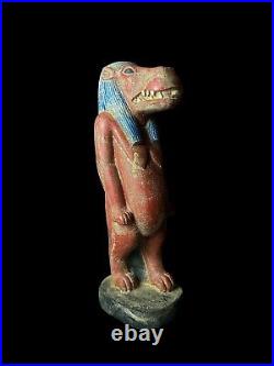 Taweret Goddess Ammit the Devourer, Egyptian Mythology Rare Antique B. C Art