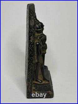 Trinity of Isis, Osiris and Their Son Horus. Rare Antique Statue Vintage Replica