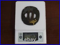 Tsuba Sukashi antique vintage rare Japanese samurai sword katana Ancient art