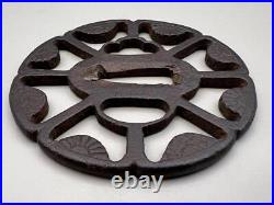 Tsuba Sukashi antique vintage rare Japanese samurai sword katana Ancient art