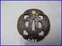 Tsuba Sukashi antique vintage rare Japanese samurai sword katana Ancient art