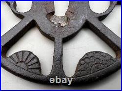 Tsuba Sukashi antique vintage rare Japanese samurai sword katana Ancient art