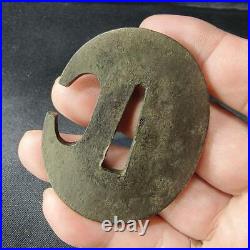 Tsuba Sukashi antique vintage rare Japanese samurai sword katana Ancient art