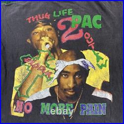 Tupac Shakur Memorial Vintage Black Shirt 90s Hip Hop Rap Tee Makaveli 2Pac Rare