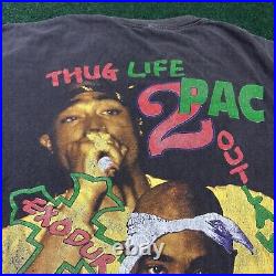 Tupac Shakur Memorial Vintage Black Shirt 90s Hip Hop Rap Tee Makaveli 2Pac Rare