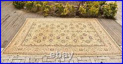 Turkish Rug 88''x123'' Handwoven 7x10 RARE Antique Vintage Sumak Rug 225x313cm