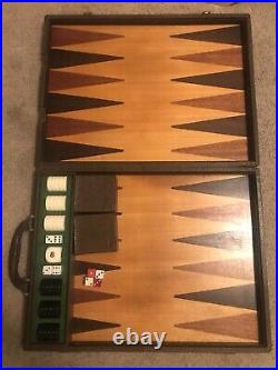 Ultra RARE Vintage GUCCI BACKGAMMON Board Game Barware Decor Designer Set GG