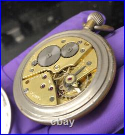 Ultra Rare ANTIQUE VINTAGE OMEGA GTSP MARK MILITARY WW2 Pocket watch 15J WORKING