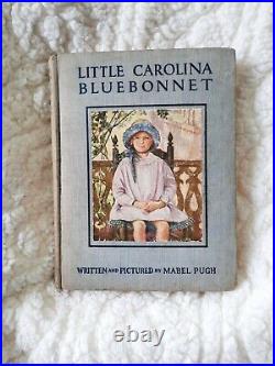 VERY RARE Vintage Fragile ANTIQUE 1933 Little Carolina Blue Bonnet Hardback Book