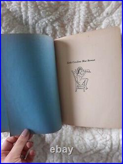 VERY RARE Vintage Fragile ANTIQUE 1933 Little Carolina Blue Bonnet Hardback Book