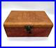 VTG Chantiko Leather Bound Box Vintage Suede Brass Makers Marked Rare 1960s