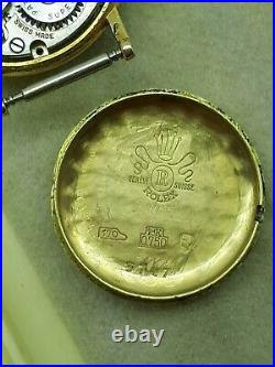VTG ROLEX PRECISION 18k GOLD WATCH LADIES PATENTED ref 3747 ANTIQUE RARE 1940's