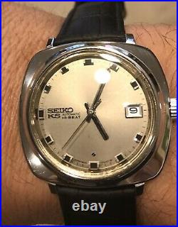 Very Rare 1968 KING SEIKO MENS WATCH Automatic Hi Beat Stainless Steel Vintage