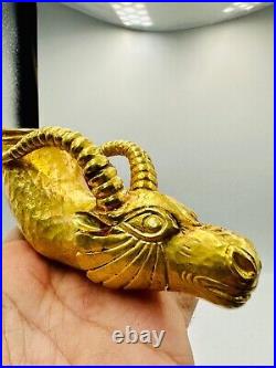 Very Rare Ancient Achaemenid 22Ct Solid Gold Rhyton Vessel / 500-300 BC/ 52.6g