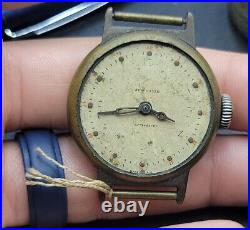 Very Rare Antique New Haven Compensated Military Watch For Repairs