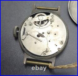 Very Rare Antique New Haven Compensated Military Watch For Repairs