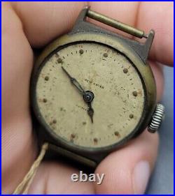 Very Rare Antique New Haven Compensated Military Watch For Repairs