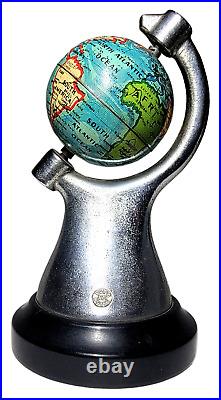 Vintage 1893-1933 Chicago World's Fair Mini Spinning Globe Souvenir RARE ANTIQUE