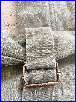 Vintage 1930s 40s Canvas French Army Motorcycle Military Trousers Rare