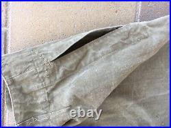 Vintage 1930s 40s Canvas French Army Motorcycle Military Trousers Rare