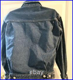Vintage 1950 Rare Levi's denim Big E jacket Selvedge USA Signed Rossire