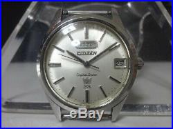 Vintage 1967 CITIZEN Automatic watch Crystal Seven 7 Rare 33 jewels