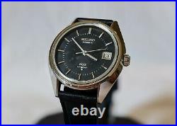 Vintage 1971 KING SEIKO HI-BEAT 5625-7110 Rare Black Dial Automatic Watch