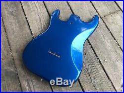 Vintage 1972-1976 Fender Stratocaster Body Lake Placid Blue Hardtail RARE