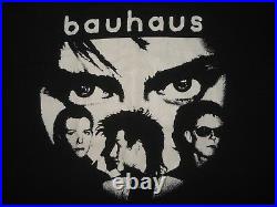 Vintage 1980s BAUHAUS T SHIRT New Wave Concert JOY DIVISION LP 80s Rare L / XL