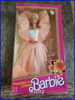 Vintage 1984 Peaches N Cream Barbie Doll Mattel #7926 Nib Rare Nrfb