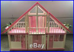 Vintage 1985 Mattel Barbie Dream House, Car, Furniture & Instructions RARE
