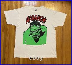 Vintage 1987 Marvel Comics The Incredible Hulk Mega Print T-Shirt DC XL Rare