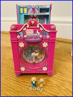 Vintage 1991 Polly Pocket Clock RARE Pink Variation Working