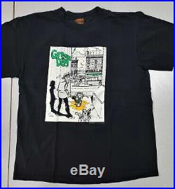 Vintage 1994 Green Day Dookie Tour US Concert T-Shirt Brockum Rare XL Black 90s