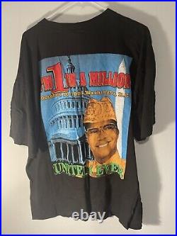 Vintage 1995 Million Man March Louis Farrakhan T-Shirt Black, Size XXL Rare