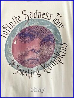 Vintage 1996 Smashing Pumpkins Infinite Sadness Tour Cherub Tee XL/L Rare Band