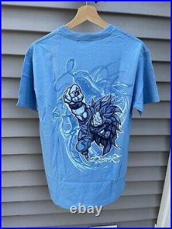 Vintage 2002 Dragon Ball Z shirt M NWT Light Blue Goku Anime Rare New