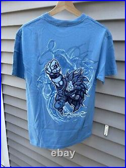 Vintage 2002 Dragon Ball Z shirt M NWT Light Blue Goku Anime Rare New