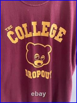 Vintage 2004 Kanye West College Dropout Album Promo tee XL Rare Rap t shirt