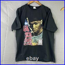 Vintage 50 Cent Get Rich or Die Trying Promo Rap Tee T Shirt Mens Size XL RARE