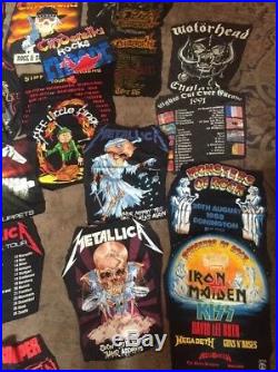 Vintage 80s & 90s Metal Cut Out T-shirts Rare Motorhead Metallica Ozzy Scorpion
