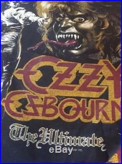 Vintage 80s & 90s Metal Cut Out T-shirts Rare Motorhead Metallica Ozzy Scorpion