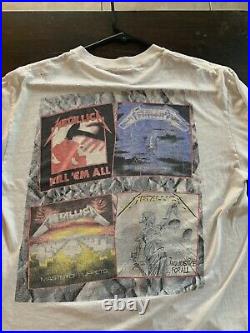 Vintage 80s Metallica And Justice For All Tour, Rock T- Shirt, RARE, Mens XL